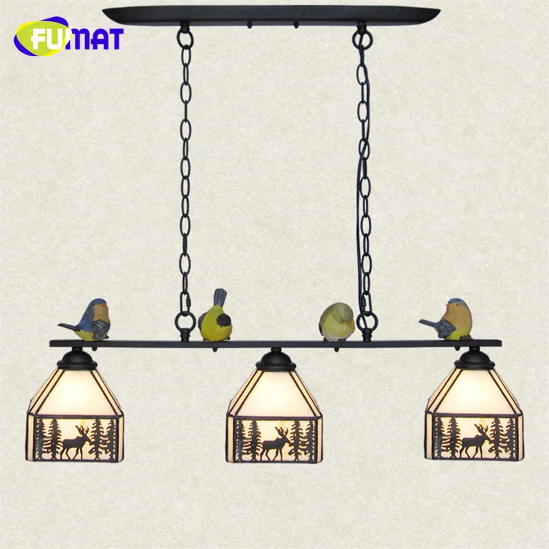 FUMAT Stained Glass Pendant Lamp Country Style Suspension Lamp Kitchen Dinning Room Pendant Lamp Birds Decor Light Fixtures
FUMAT Stained Glass Pendant Lamp Country Style Suspension Lamp Kitchen Dinning Room Pendant Lamp Birds Decor Light Fixtures