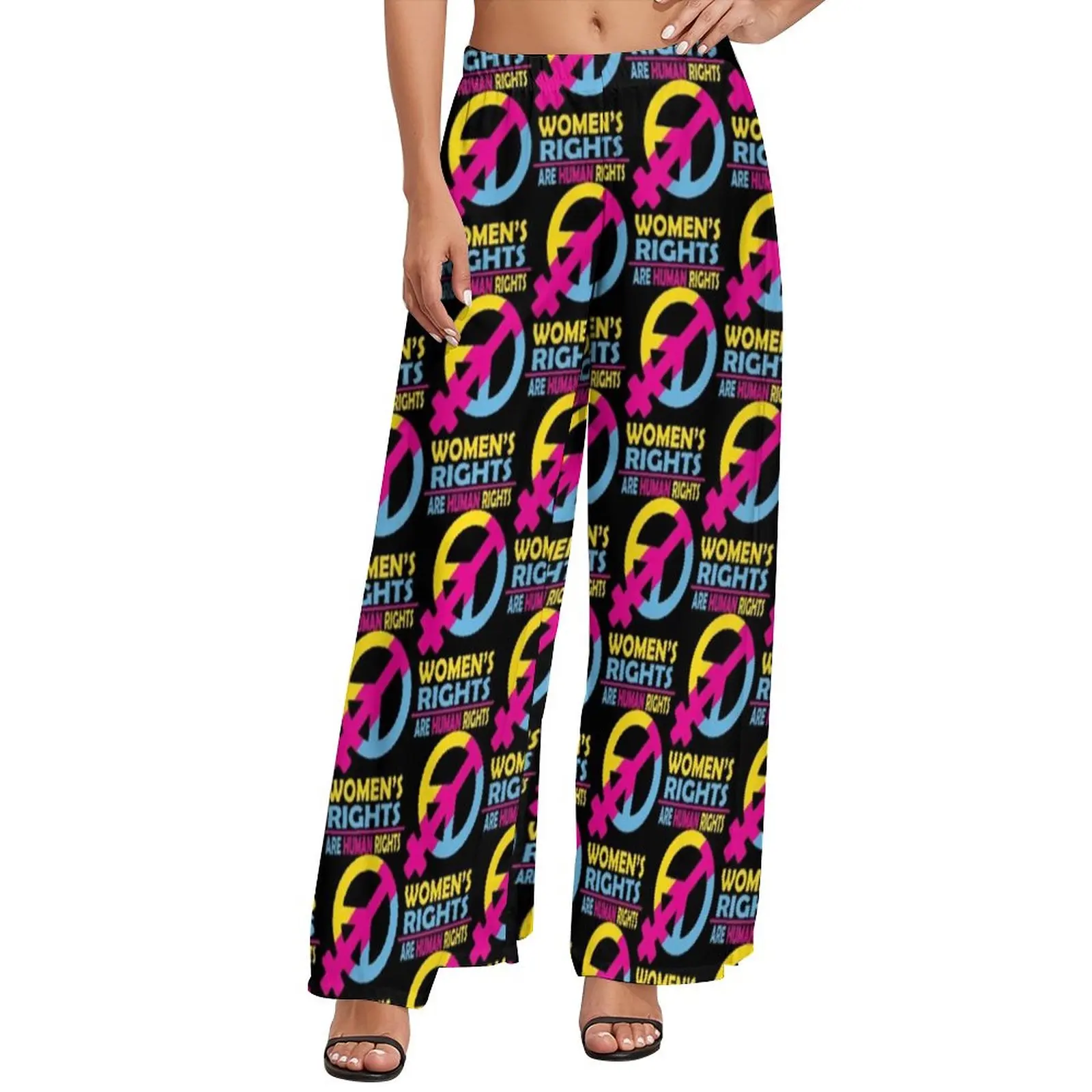Womens Rights Are Human Rights Pants Equality Day Workout Wide Pants Women Big Size Streetwear Pattern Straight Trousers
Womens Rights Are Human Rights Pants Equality Day Workout Wide Pants Women Big Size Streetwear Pattern Straight Trousers