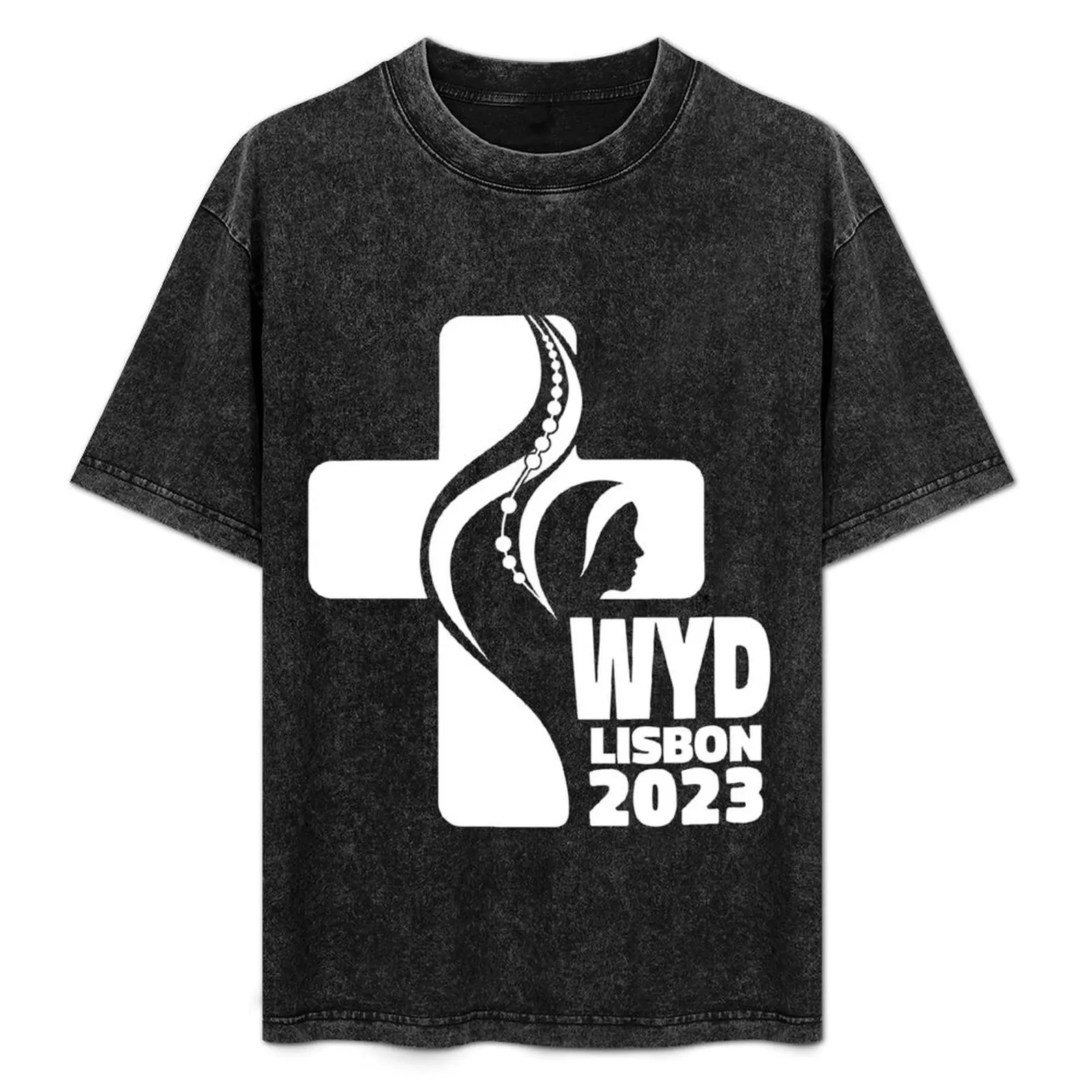 WYD World Youth Day Lisbon 2023 официальная зеленая футболка с логотипом летняя одежда