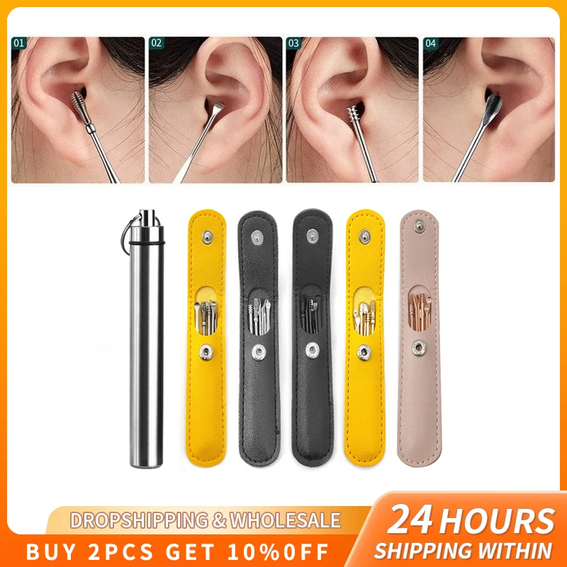 6PCS Ear Cleaner Earwax Removal Tool Stainless Steel Ear Picking Spoon Integrated People Childrens Spiral Ear Spoon Ear Cleaner
6PCS Ear Cleaner Earwax Removal Tool Stainless Steel Ear Picking Spoon Integrated People Childrens Spiral Ear Spoon Ear Cleaner