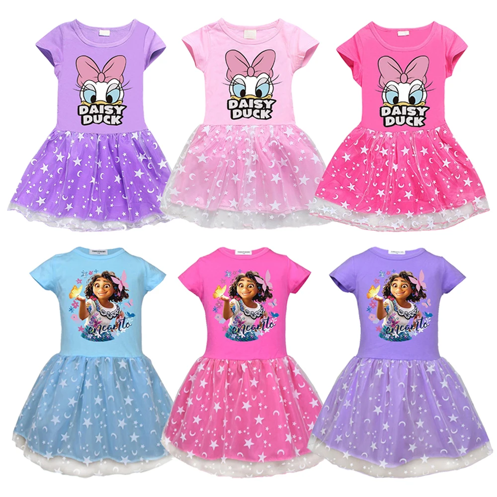 Summer Girls Encanto Mirabel Dress Toddler Children's Short Sleeve Clothes Donald Duck Cute Casual Dresses For 1-8 Years
Summer Girls Encanto Mirabel Dress Toddler Children's Short Sleeve Clothes Donald Duck Cute Casual Dresses For 1-8 Years