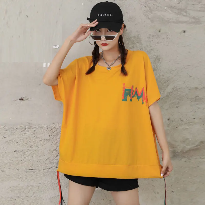 SuperAen 2022 Summer New Oversized Women's Raglan Sleeves Loose O Neck T-shirt Printing Top
SuperAen 2022 Summer New Oversized Women's Raglan Sleeves Loose O Neck T-shirt Printing Top