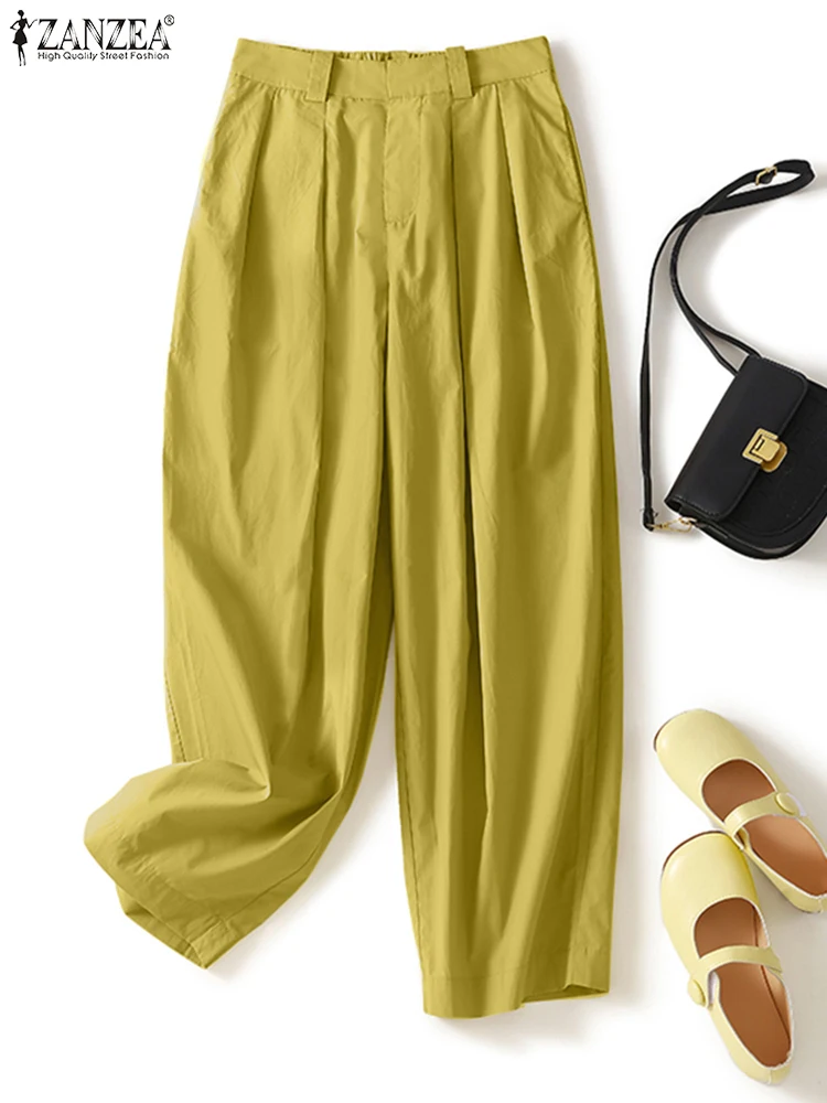 Vintage Women Casual Pants 2022 ZANZEA Lady Wide Leg Pants Oversized Female Loose Pantalon Palazzo Office Work Suits Trousers
Vintage Women Casual Pants 2022 ZANZEA Lady Wide Leg Pants Oversized Female Loose Pantalon Palazzo Office Work Suits Trousers