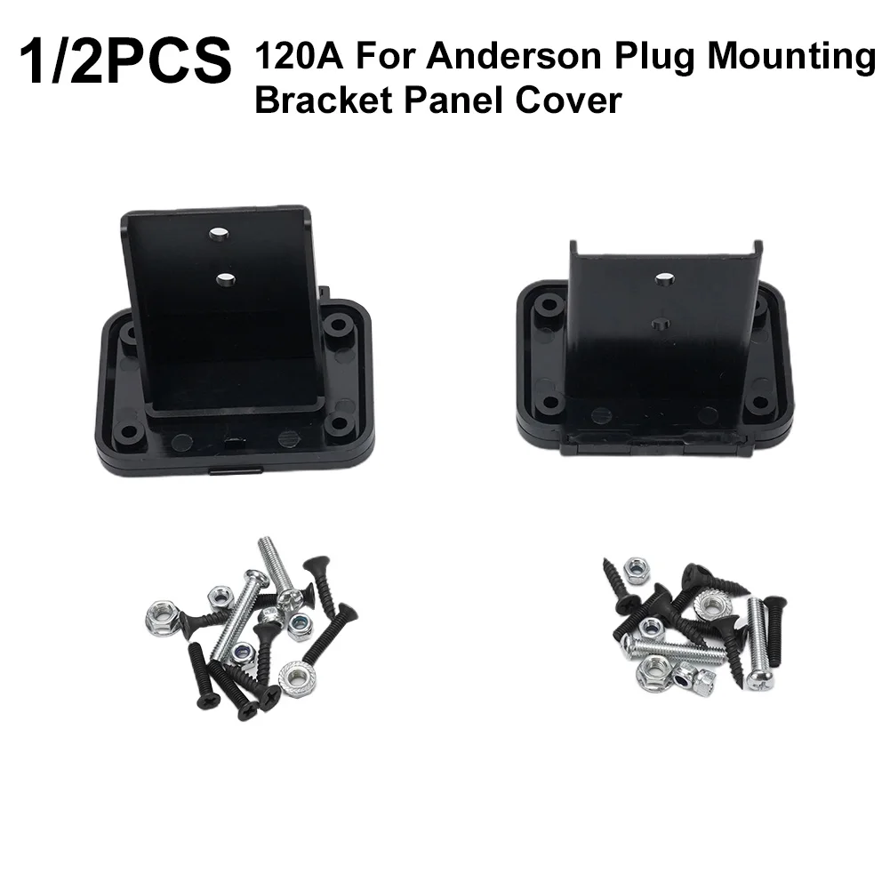 

1/2Pcs 120A For Anderson Socket Panel Bracket Plug Flush Mount Panel Bracket For Caravan Wire Cable Connector Electrical Supply