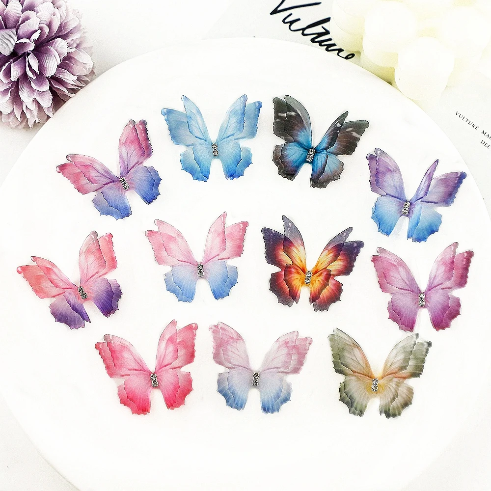 100 шт. яркие тюлевые украшения в виде бабочек
100 шт. яркие тюлевые украшения в виде бабочек