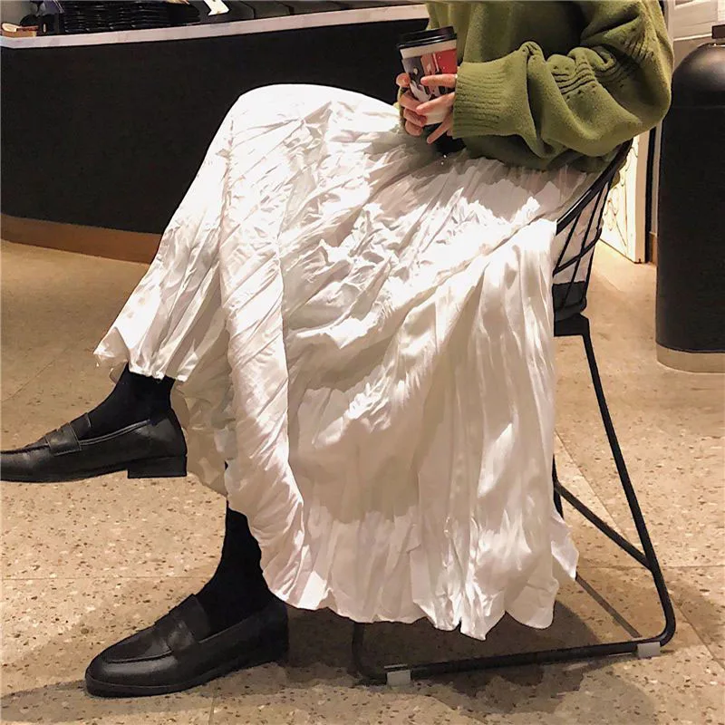 Zoki Summer Yamamoto Style Women Pleated Midi Skirts Korean Harajuku High Waist Solid All Match Loose A Line Casual Skirts
Zoki Summer Yamamoto Style Women Pleated Midi Skirts Korean Harajuku High Waist Solid All Match Loose A Line Casual Skirts