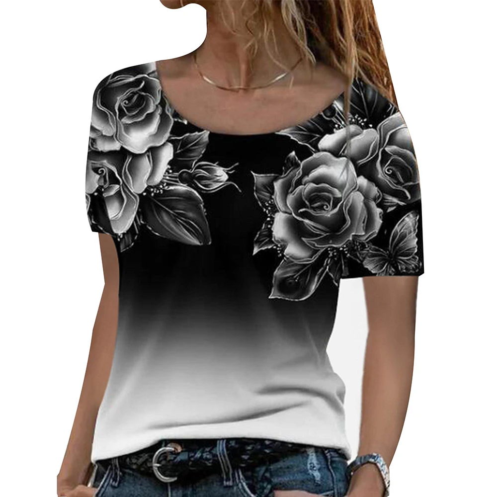 New Summer Ladies 3D Arinted T-shirt Abstract Painting Printing Trend Street Casual Short-sleeved Loose Basic Pullover T-shirt
New Summer Ladies 3D Arinted T-shirt Abstract Painting Printing Trend Street Casual Short-sleeved Loose Basic Pullover T-shirt
