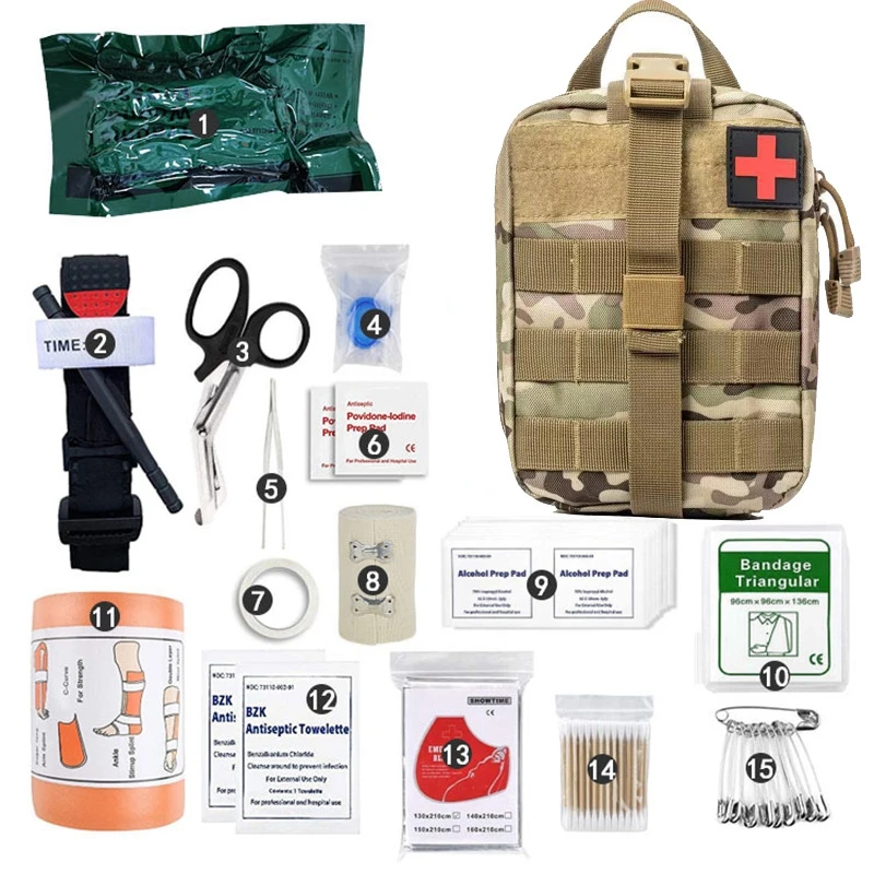 Tactical First Aid Supplies FIRST AID KITS Kits Survival Kit Field Emergency Complete Military Army Bag Pouch Car Equipped Edc
Tactical First Aid Supplies FIRST AID KITS Kits Survival Kit Field Emergency Complete Military Army Bag Pouch Car Equipped Edc