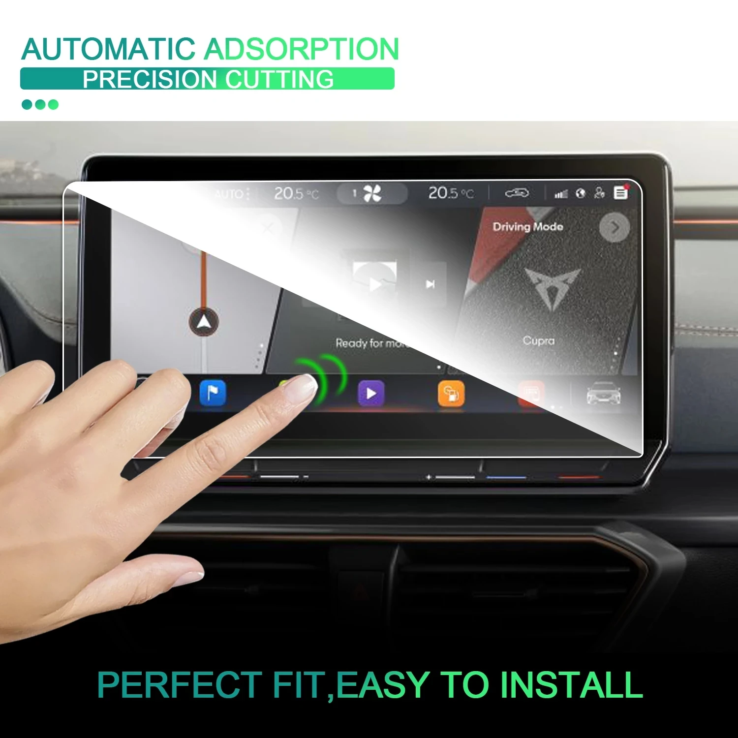 2PCS PET protective film For Cupra Formentor 12 Inch Car Navigation Touch Center Screen Protector Auto Interior Accessories
2PCS PET protective film For Cupra Formentor 12 Inch Car Navigation Touch Center Screen Protector Auto Interior Accessories