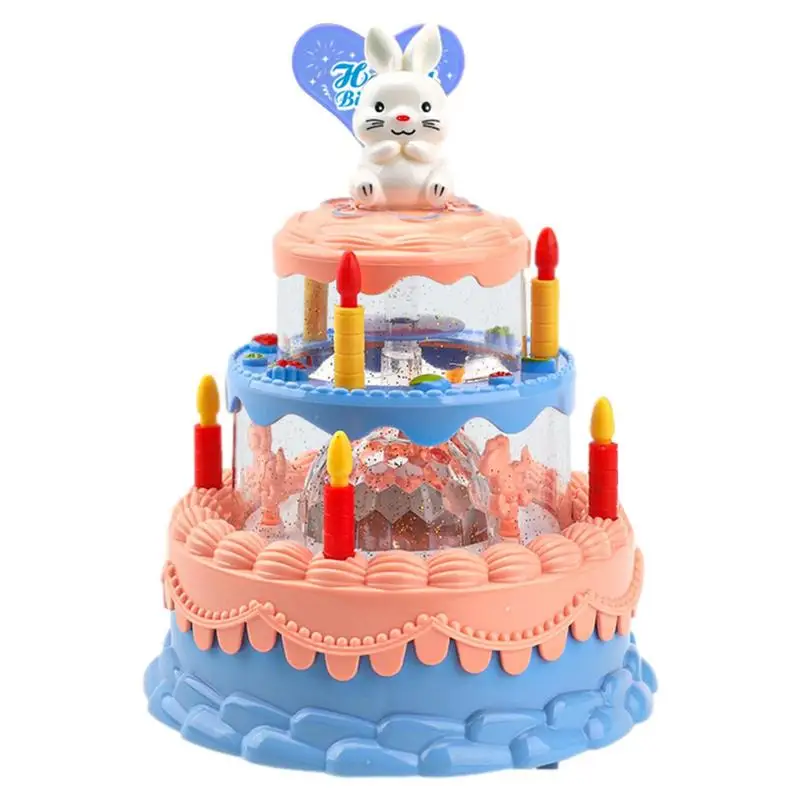 Electric Children Cake Electric Flashing Music Automatic Machine Carousel Children Girl Toys Birthday Gift
Electric Children Cake Electric Flashing Music Automatic Machine Carousel Children Girl Toys Birthday Gift