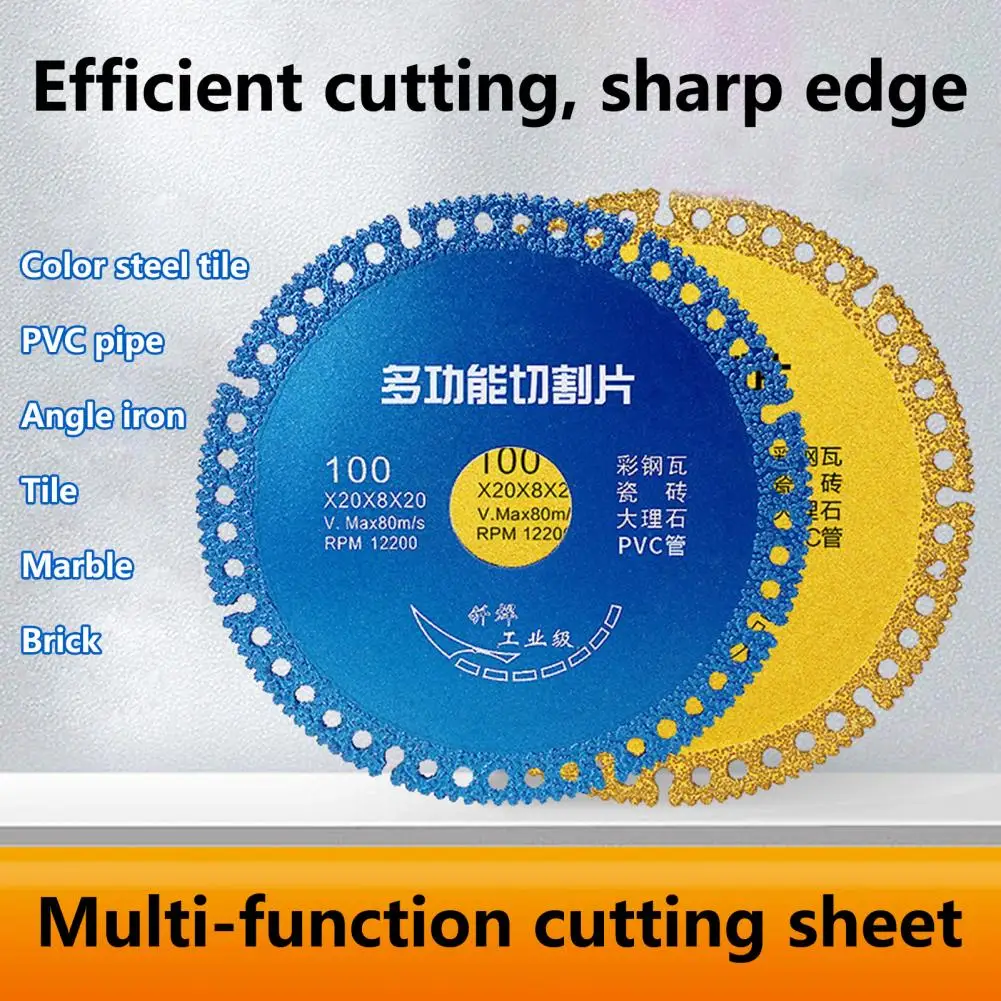 1/3/5Pcs 100mm Multifunctional Cutting Saw Blade 1.2mm Ultra-thin Diamond Disc Ceramic Tile Glass Cutting Disc for Angle Grinder
1/3/5Pcs 100mm Multifunctional Cutting Saw Blade 1.2mm Ultra-thin Diamond Disc Ceramic Tile Glass Cutting Disc for Angle Grinder