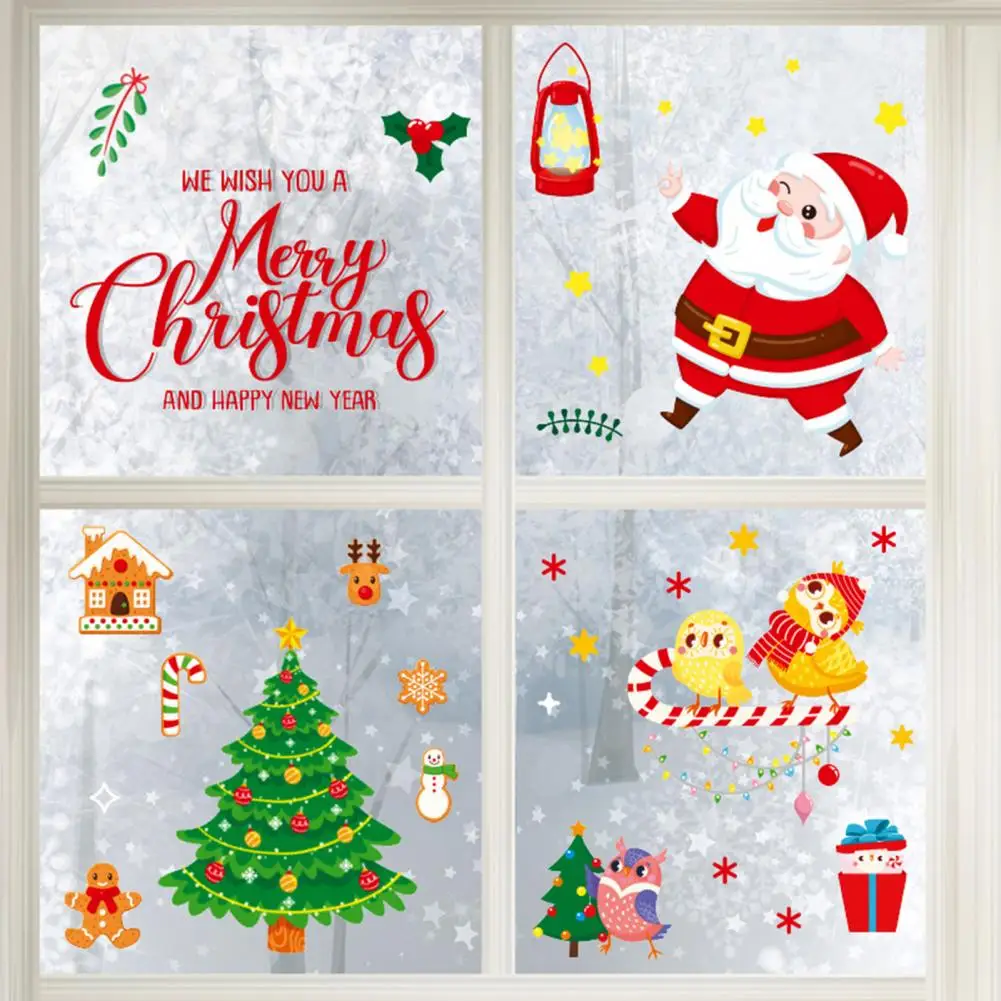 Christmas Decoration Sticker Cute Santa Claus Christmas Tree Snowman Decal PVC Wall Art Mixed Color Holiday Wall Decals
Christmas Decoration Sticker Cute Santa Claus Christmas Tree Snowman Decal PVC Wall Art Mixed Color Holiday Wall Decals