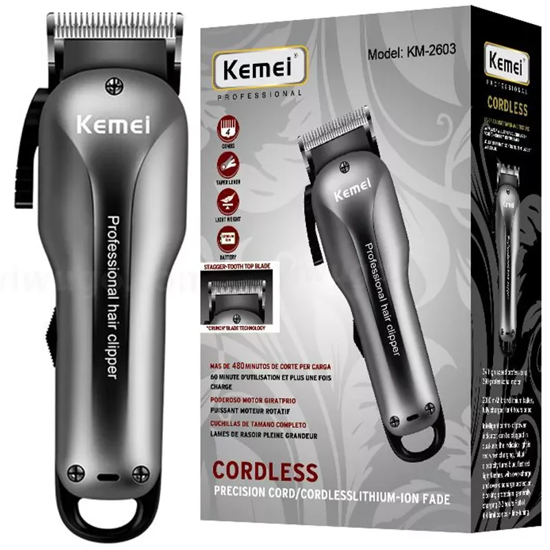 Original kemei adjustable hair clipper cord cordless barber electric powerful hair trimmer for men 2000mAh battery rechargeable
Original kemei adjustable hair clipper cord cordless barber electric powerful hair trimmer for men 2000mAh battery rechargeable