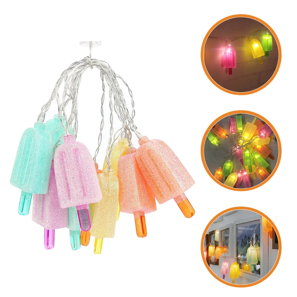Outdoor Decorative Lights LED Ice Cream Shape String Light Operated Light Hanging Decor 1.5M 10LED
Outdoor Decorative Lights LED Ice Cream Shape String Light Operated Light Hanging Decor 1.5M 10LED