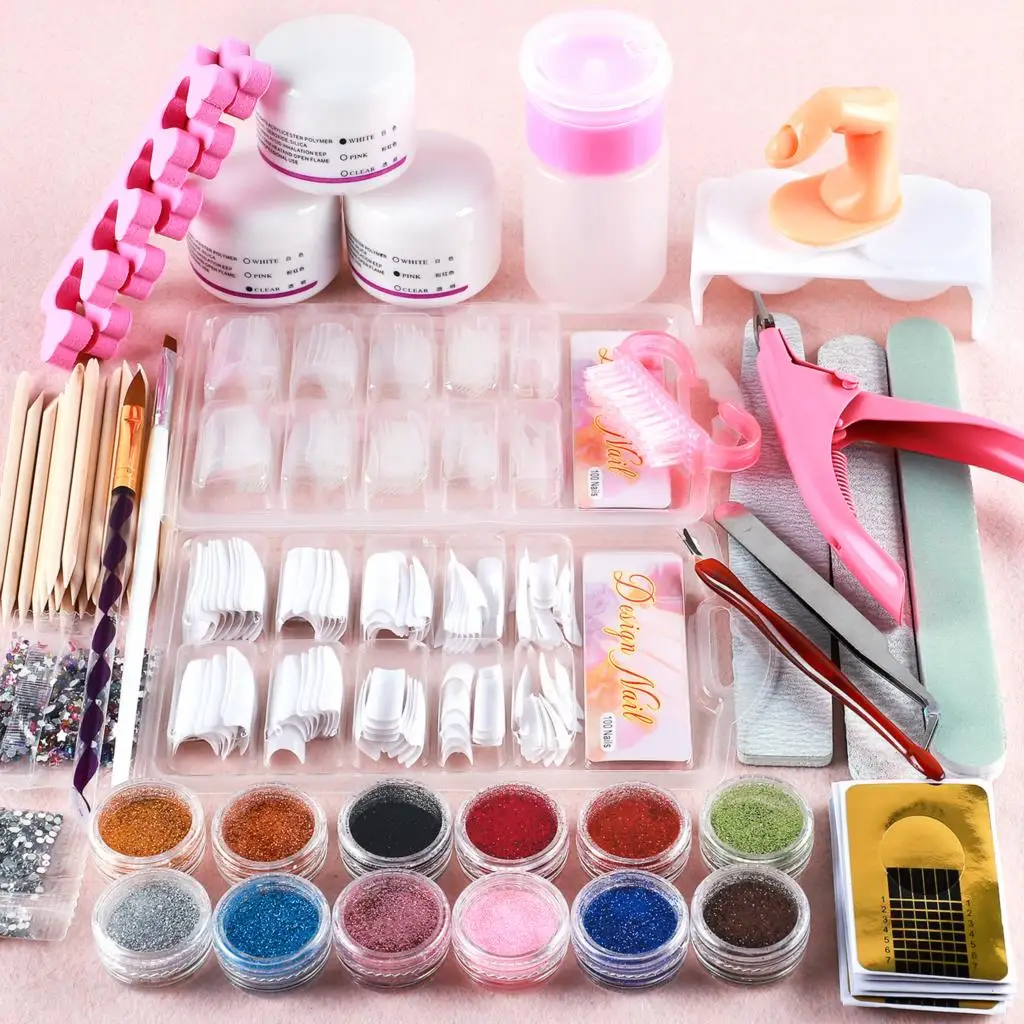 Nail Set Acrylic Nail Kit Set Acrylic Liquid Powder For Nail Extension Gel Polish Nail Art Decorations Tools All For Manicure
Nail Set Acrylic Nail Kit Set Acrylic Liquid Powder For Nail Extension Gel Polish Nail Art Decorations Tools All For Manicure