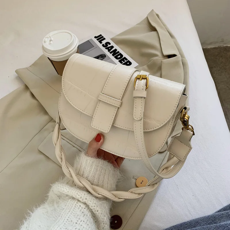 Fashion Saddle Small Shoulder Crossbody Bags For Women Trend Vintage Designer Crocodile Pattern PU Leather Ladies Handbag
Fashion Saddle Small Shoulder Crossbody Bags For Women Trend Vintage Designer Crocodile Pattern PU Leather Ladies Handbag