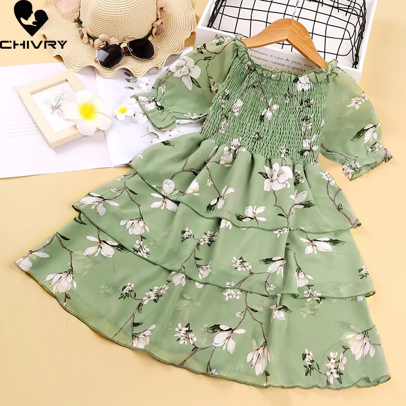 Girls Dresses Summer 2022 Kids Baby Girl Short Sleeve O-Neck Floral Print Layered Dresses Girls Fashion Princess Dress
Girls Dresses Summer 2022 Kids Baby Girl Short Sleeve O-Neck Floral Print Layered Dresses Girls Fashion Princess Dress