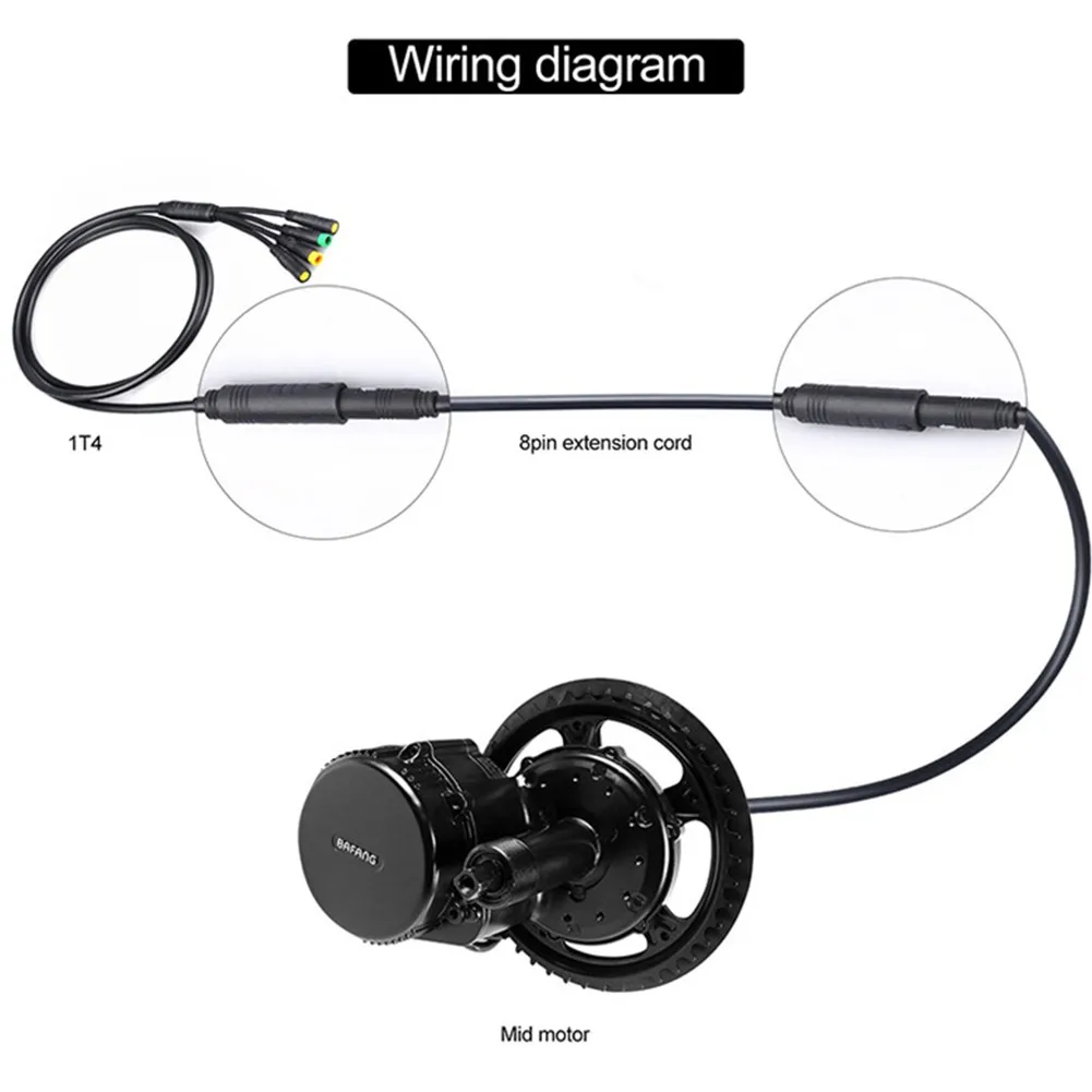 Rubber Extension Cable Type 1T4 30g 40/60cm 8 Pin Black Cable Connector Extension For Waterproof Ebikes Durable
Rubber Extension Cable Type 1T4 30g 40/60cm 8 Pin Black Cable Connector Extension For Waterproof Ebikes Durable