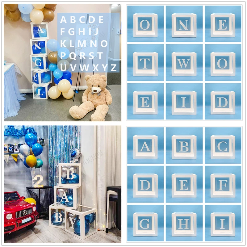 Kids Name Customize Transparent Box Baby Shower Wedding Party Decorations Propose Marriage Gender Reveal Birthday Party Supplies
Kids Name Customize Transparent Box Baby Shower Wedding Party Decorations Propose Marriage Gender Reveal Birthday Party Supplies
