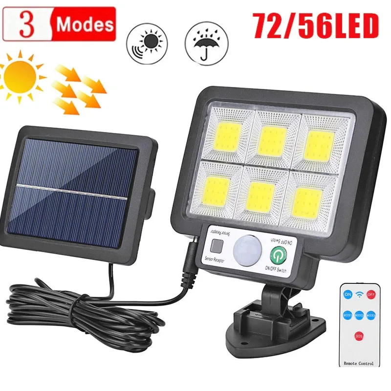 72COB LED Solar Light Outdoor Lighting Garage Security Light PIR Motion Sensor Garden Decor Solar Wall Lamp Waterproof Spotlight
72COB LED Solar Light Outdoor Lighting Garage Security Light PIR Motion Sensor Garden Decor Solar Wall Lamp Waterproof Spotlight