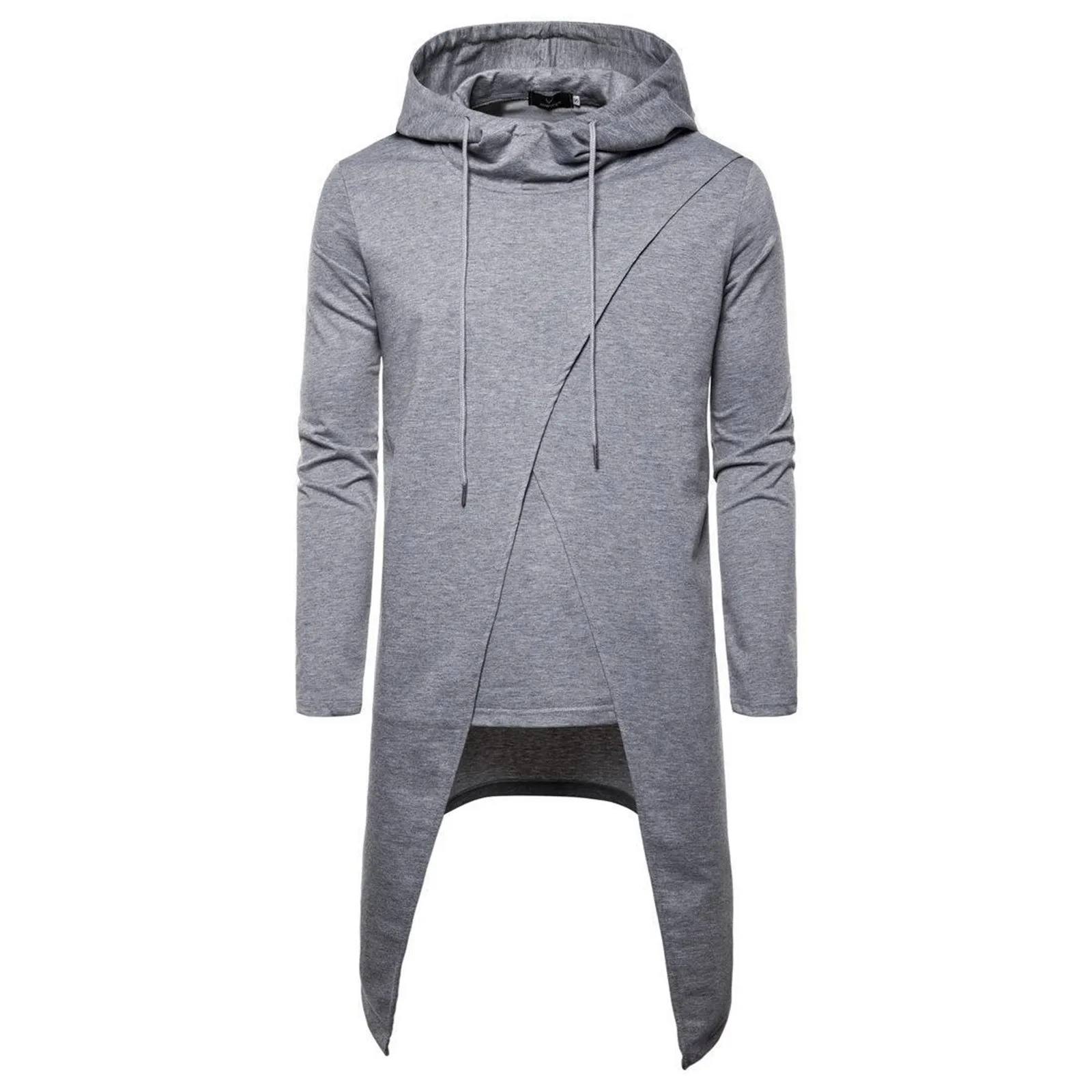 Asymmetrical Hoodie Sweatshirt Men'S Ruffle Shawl Collar Long Length Sweatshirts Male Pullover Streetwear Drape Cape Overcoat
Asymmetrical Hoodie Sweatshirt Men'S Ruffle Shawl Collar Long Length Sweatshirts Male Pullover Streetwear Drape Cape Overcoat