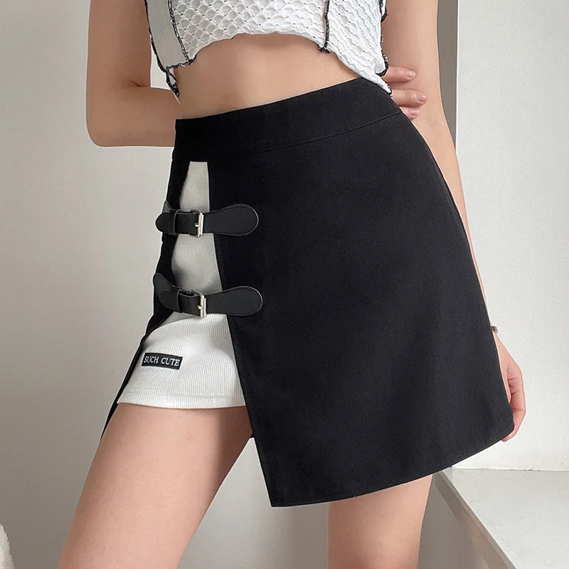 Women Embroidery High Waist A-line Skirts Female Harajuku Fashion Goth Y2k Hollow Out Leather Buckle Patchwork Letters Skirts
Women Embroidery High Waist A-line Skirts Female Harajuku Fashion Goth Y2k Hollow Out Leather Buckle Patchwork Letters Skirts