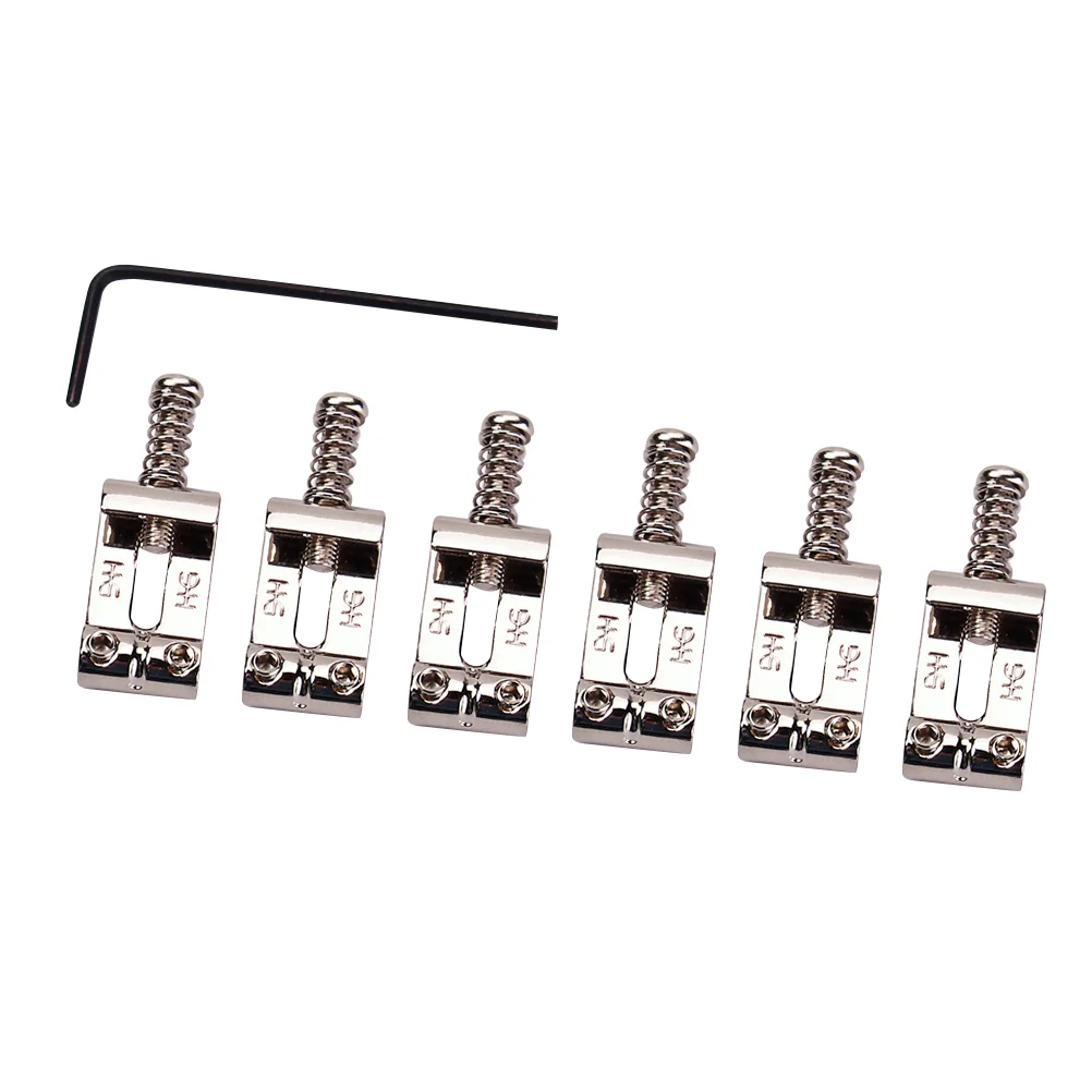6pcs Guitar String Saddle Vintage Roller Saddle Guitar Bridge String Saddles for Electric Guitar GAQ06 (Silver)
6pcs Guitar String Saddle Vintage Roller Saddle Guitar Bridge String Saddles for Electric Guitar GAQ06 (Silver)