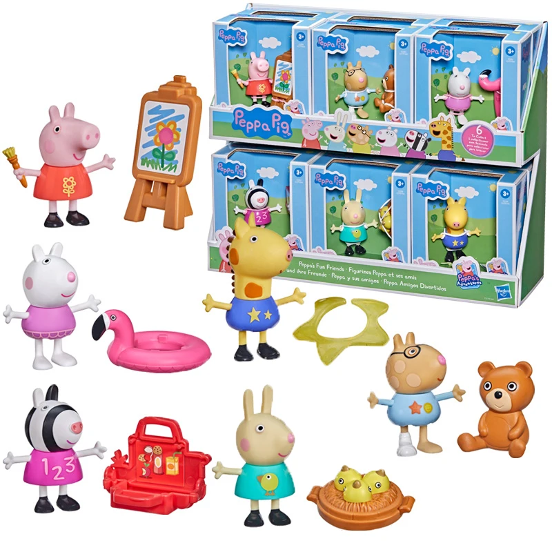 Оригинал Hasbro Свинка Пеппа Симпатичные интересные друзья сюрприз потайная коробка Сузи овечка Аниме Фигурки игрушки подарок для детей
Оригинал Hasbro Свинка Пеппа Симпатичные интересные друзья сюрприз потайная коробка Сузи овечка Аниме Фигурки игрушки подарок для детей