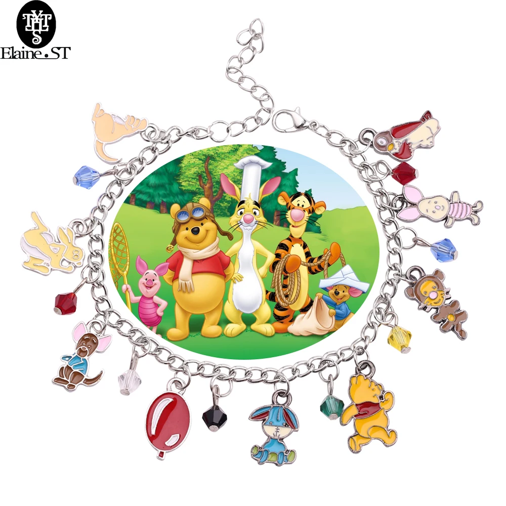 Disney Winnie the Pooh Bracelet Cute Cartoon Character Tigger Joy Animal Pendant Fairytale Jewelry for Women Girls Gifts
Disney Winnie the Pooh Bracelet Cute Cartoon Character Tigger Joy Animal Pendant Fairytale Jewelry for Women Girls Gifts