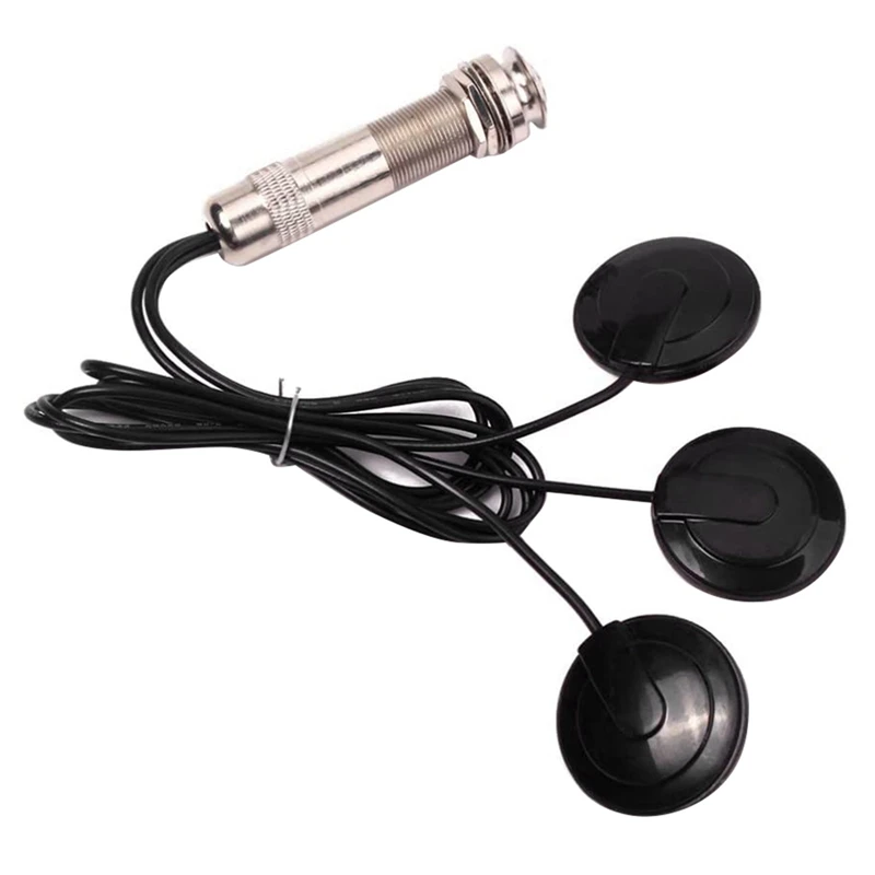 3X Guitar Pickup Piezo Contact Microphone Pickup 3 Transducer Pickup System For Acoustic 6.35Mm Jack (Black)
3X Guitar Pickup Piezo Contact Microphone Pickup 3 Transducer Pickup System For Acoustic 6.35Mm Jack (Black)