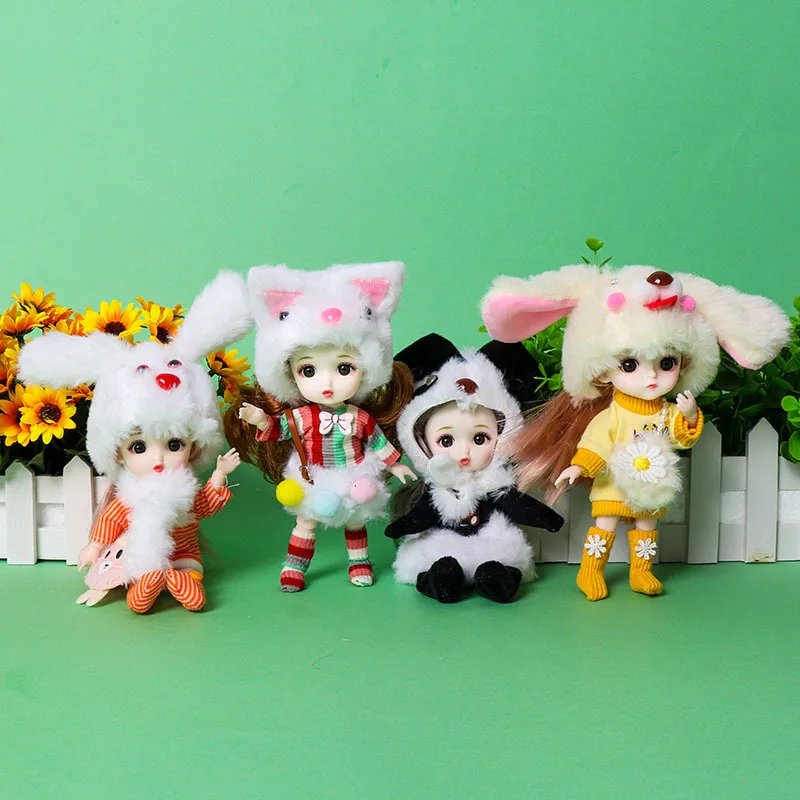 Mini 1/12 BJD Doll 16cm Fashion Cute Princess DIY Girl Play House Clothes Set 13 Joints Movable 3D Eyes Children's Festival Toys
Mini 1/12 BJD Doll 16cm Fashion Cute Princess DIY Girl Play House Clothes Set 13 Joints Movable 3D Eyes Children's Festival Toys