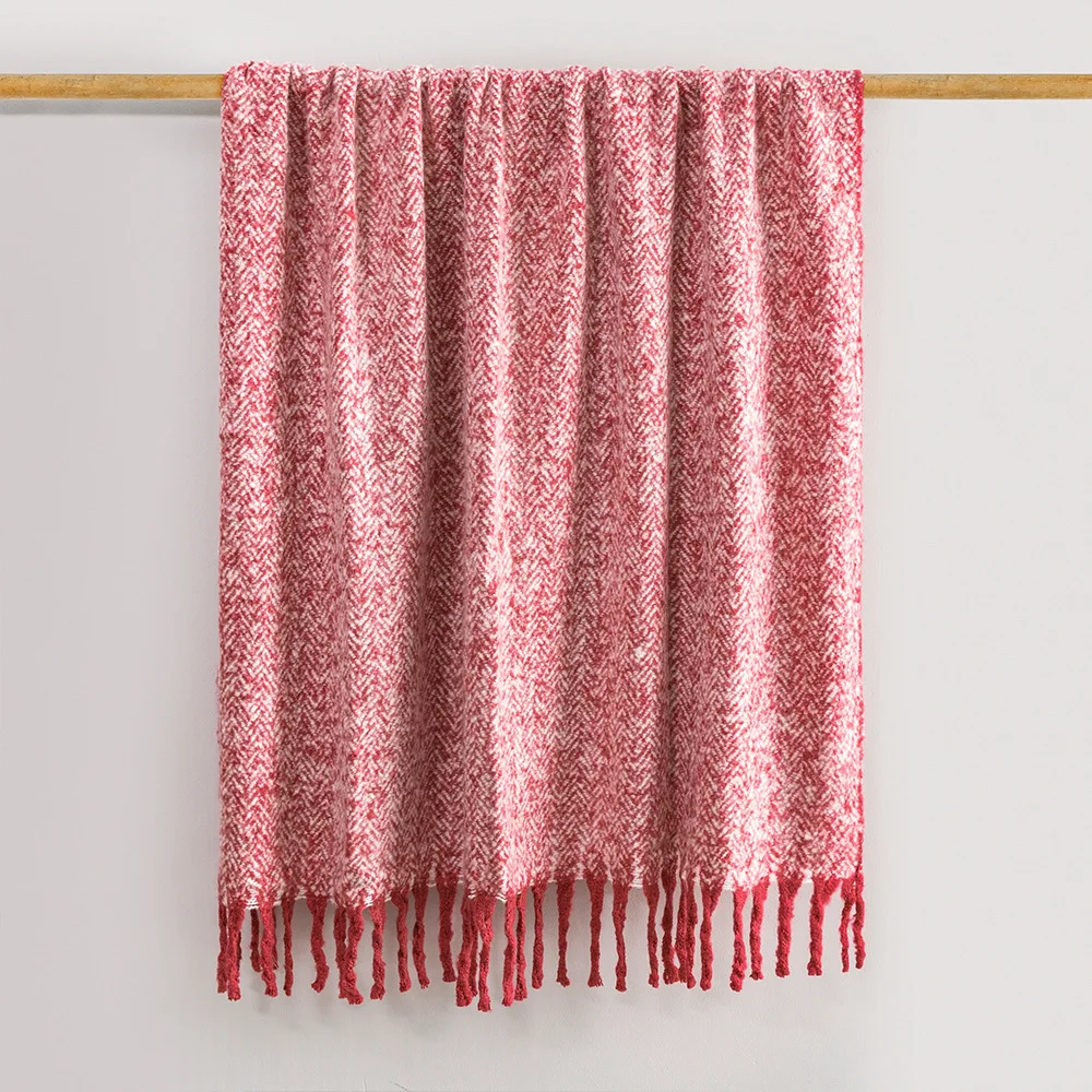 MCAO Red Sofa Blanket Nordic Style Knitted Gradient Weighted 130x170cm Throw Blankets with Tassels Bedspread Home Bedding TJ7049
MCAO Red Sofa Blanket Nordic Style Knitted Gradient Weighted 130x170cm Throw Blankets with Tassels Bedspread Home Bedding TJ7049