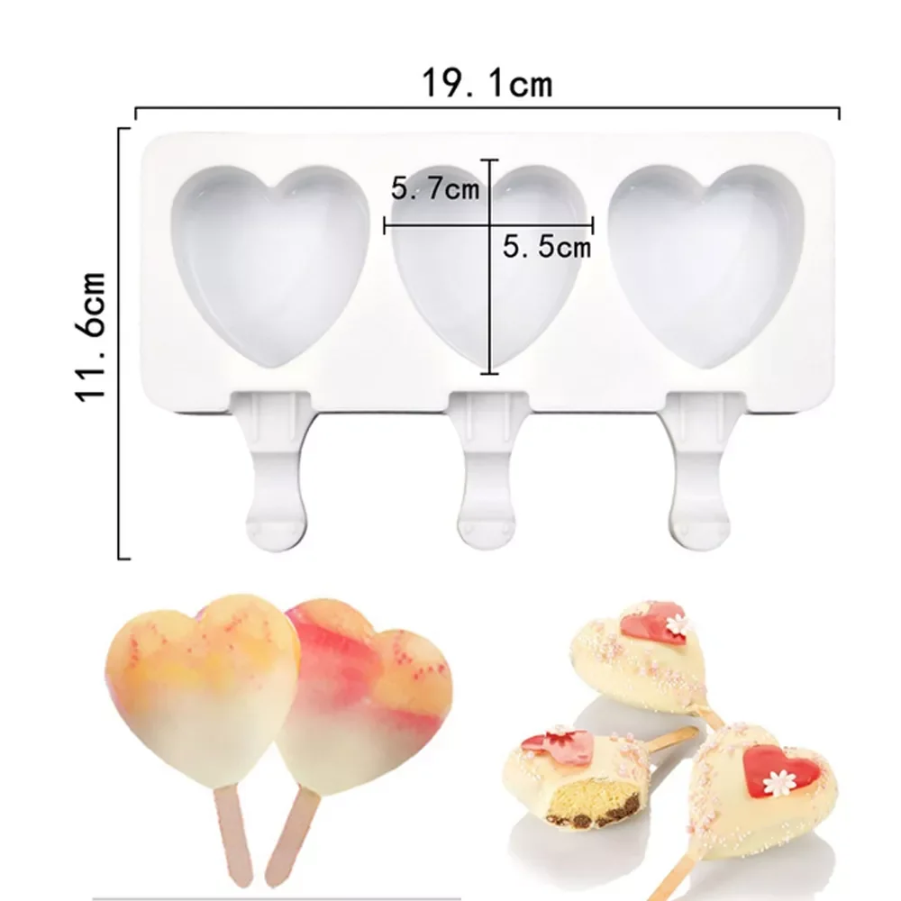 2023NEW Ice Cream Mold Heart Shape Silicone Molds Ice Cube Tray Chocolate Popsicle Molds DIY Homemade Tools Reusable Molds Ice T
2023NEW Ice Cream Mold Heart Shape Silicone Molds Ice Cube Tray Chocolate Popsicle Molds DIY Homemade Tools Reusable Molds Ice T