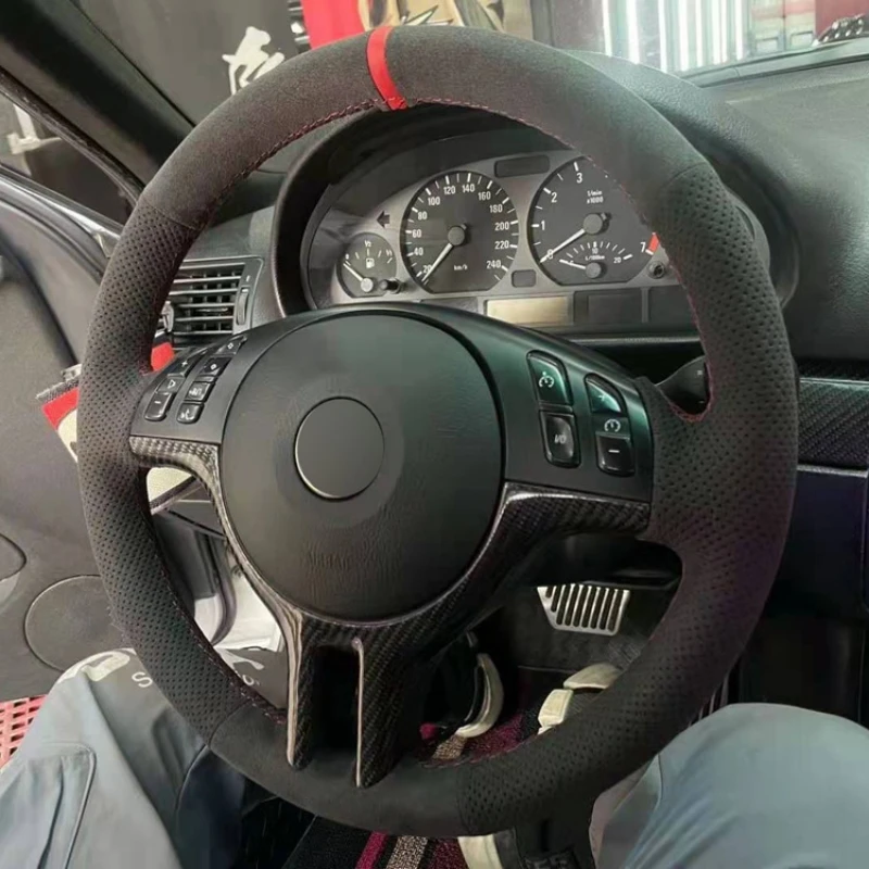 Customized Car Steering Wheel Cover Hand-Sewn Original Steering Wheel Braid For BMW E46 M3 E39 330i 540i 525i 530i 330ci 38cm
Customized Car Steering Wheel Cover Hand-Sewn Original Steering Wheel Braid For BMW E46 M3 E39 330i 540i 525i 530i 330ci 38cm