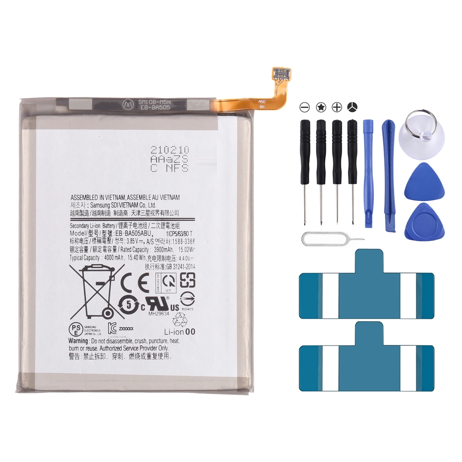 Original 4000mAh EB-BA505ABN Li-ion Battery Replacement For Samsung Galaxy A50 SM-A505/A30 SM-A305/A30S SM-A307/ASM-A205
Original 4000mAh EB-BA505ABN Li-ion Battery Replacement For Samsung Galaxy A50 SM-A505/A30 SM-A305/A30S SM-A307/ASM-A205