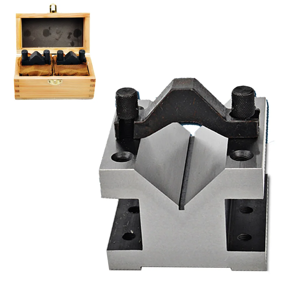 2 Pcs V-Block Cast Iron With Jig Set Precision Matching 90 Degree Mechanic's Multi-Purpose Gauge Tool
2 Pcs V-Block Cast Iron With Jig Set Precision Matching 90 Degree Mechanic's Multi-Purpose Gauge Tool
