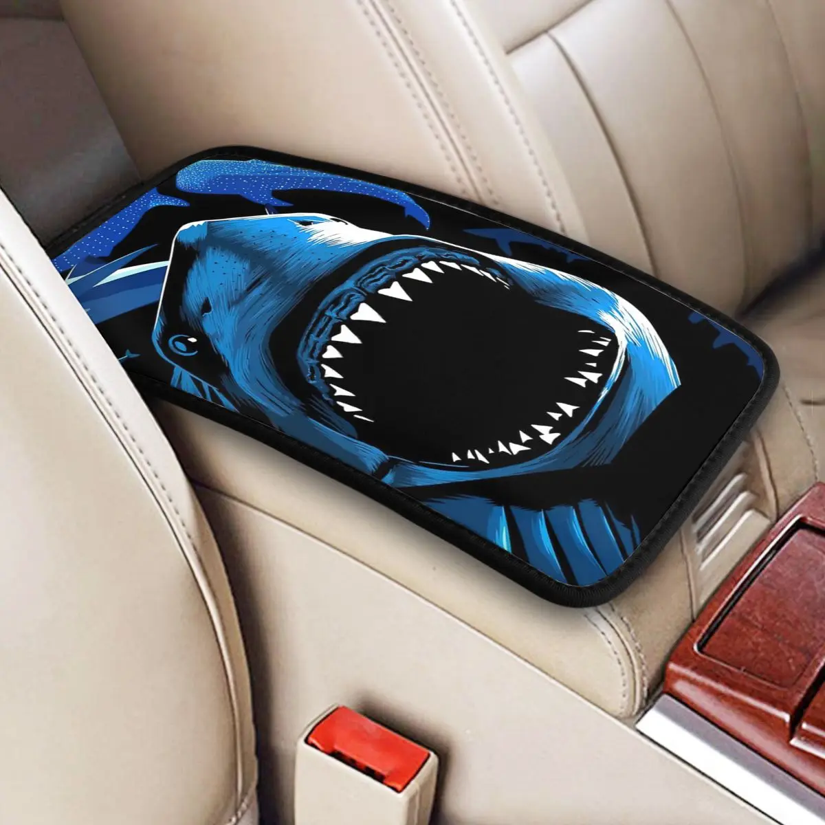 Sharks Car Accessories Car Handrail Box Cushion Custom Print Non-slip Car Armrest Cover
Sharks Car Accessories Car Handrail Box Cushion Custom Print Non-slip Car Armrest Cover