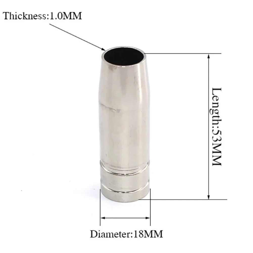 Accessories Nozzle Shield Cup Anti Oxidation Copper Durable Good Conductivity Practical Welding Torch Gas Nozzle
Accessories Nozzle Shield Cup Anti Oxidation Copper Durable Good Conductivity Practical Welding Torch Gas Nozzle