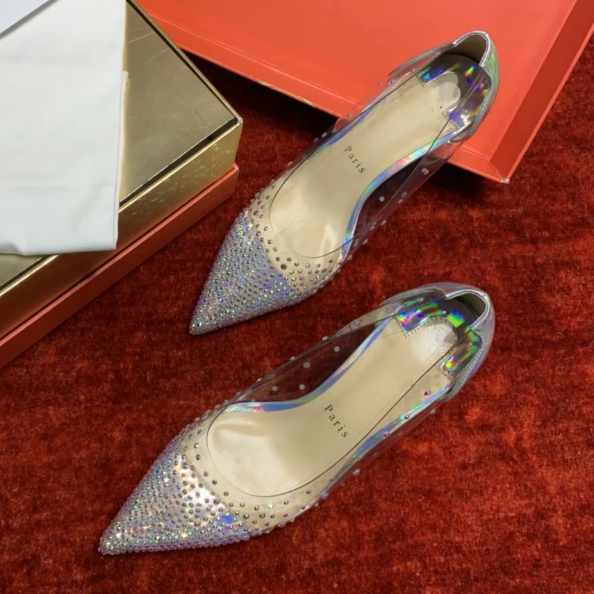 Top Quality Womens High Heels Luxury Fashion Ladies Crystal Glisten Red Sole Shoes Classic Retro Designer 10cm High heel 0192HJ
Top Quality Womens High Heels Luxury Fashion Ladies Crystal Glisten Red Sole Shoes Classic Retro Designer 10cm High heel 0192HJ