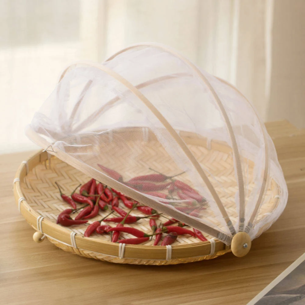 Bamboo Woven Basket With Net Fruit Vegetable Bread Food Basket Container Kithen Outdoor Picnic Dust Proof Bamboo Basket
Bamboo Woven Basket With Net Fruit Vegetable Bread Food Basket Container Kithen Outdoor Picnic Dust Proof Bamboo Basket