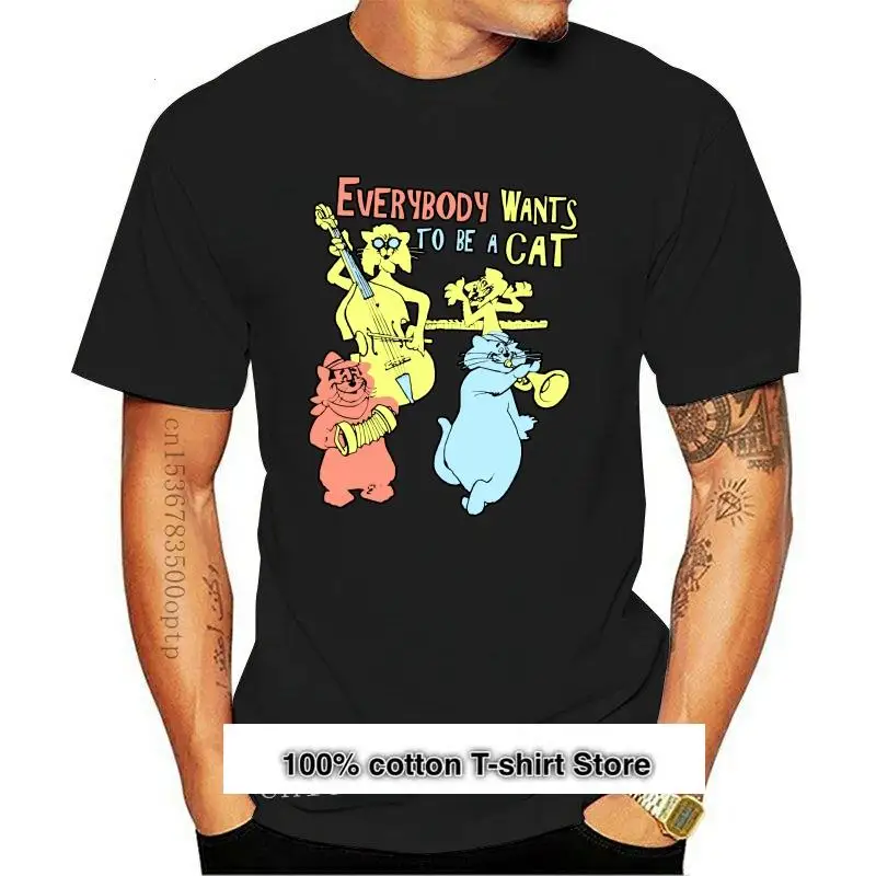 Camiseta con licencia oficial de EVERYBODY want TO BE A CAT para hombre, ropa para parte superior masculina, nueva
Camiseta con licencia oficial de EVERYBODY want TO BE A CAT para hombre, ropa para parte superior masculina, nueva