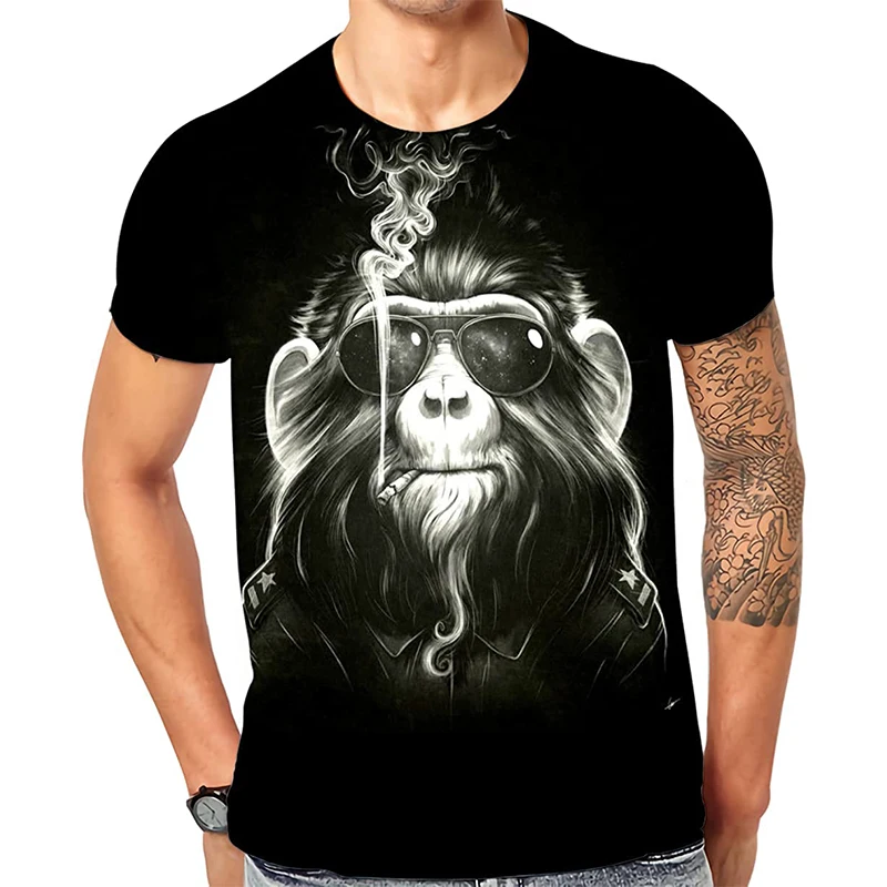 Hot sale Brand Men T Shirt Short Sleeve Funny Monkey Print Male T-Shirt O-Neck Fashion Tee Shirts Mens Plain Tee Poleras Hombre
Hot sale Brand Men T Shirt Short Sleeve Funny Monkey Print Male T-Shirt O-Neck Fashion Tee Shirts Mens Plain Tee Poleras Hombre