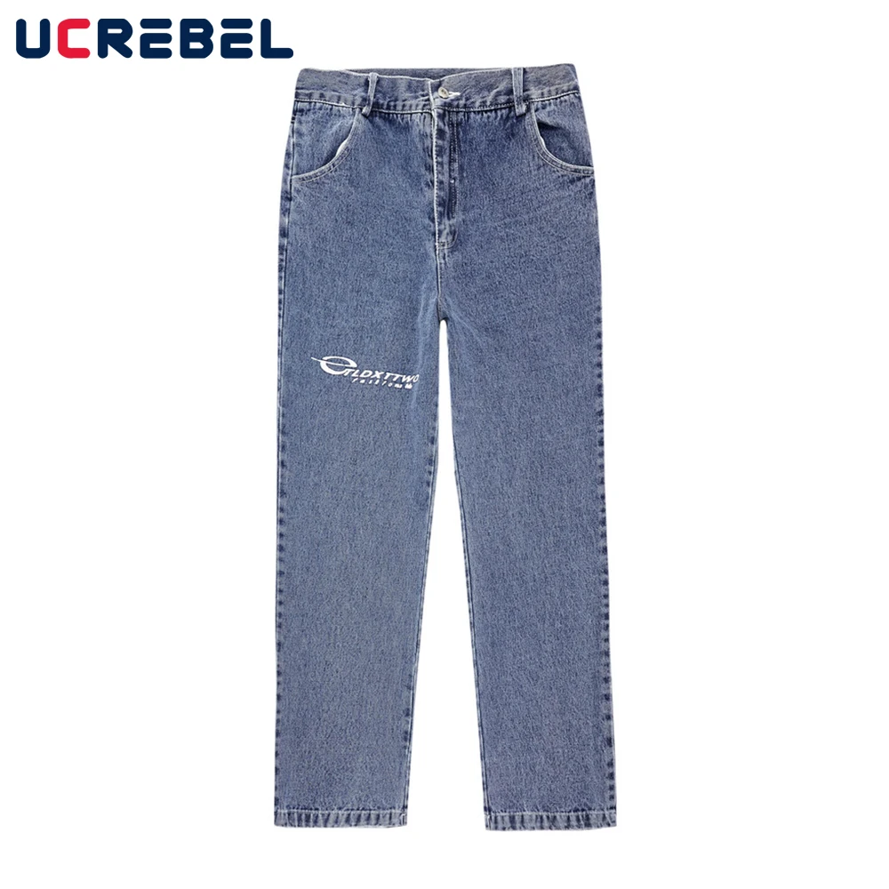 Letter Embroidery Denim Pants Mens High Street Distressed Straight-leg Pants Streetwear Casual Jeans Trousers Men 
Letter Embroidery Denim Pants Mens High Street Distressed Straight-leg Pants Streetwear Casual Jeans Trousers Men
