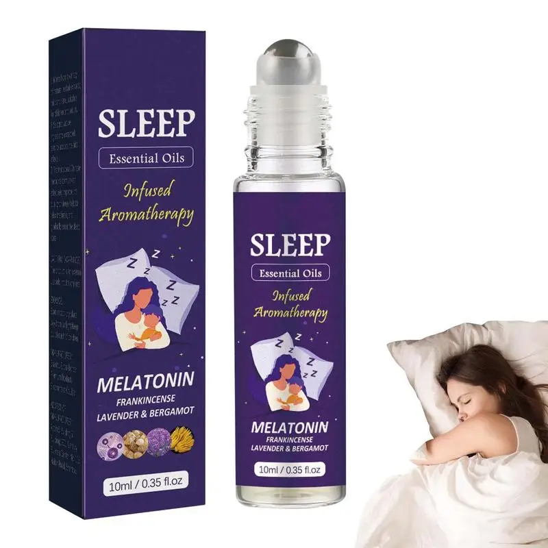 

10ml Sleep Essential Oil Soothing Sleep Aid Spray Plant Essence Lavender And Bergamot Soothing Essential Oil Skin Care Oil