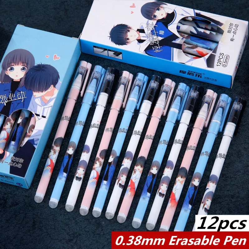 Cheap 12pcs Erasable Gel Pen Cute Japanese Anime Stationery 0.5mm Needle Tube Erasable Water Pen for Children School Supplies
Cheap 12pcs Erasable Gel Pen Cute Japanese Anime Stationery 0.5mm Needle Tube Erasable Water Pen for Children School Supplies