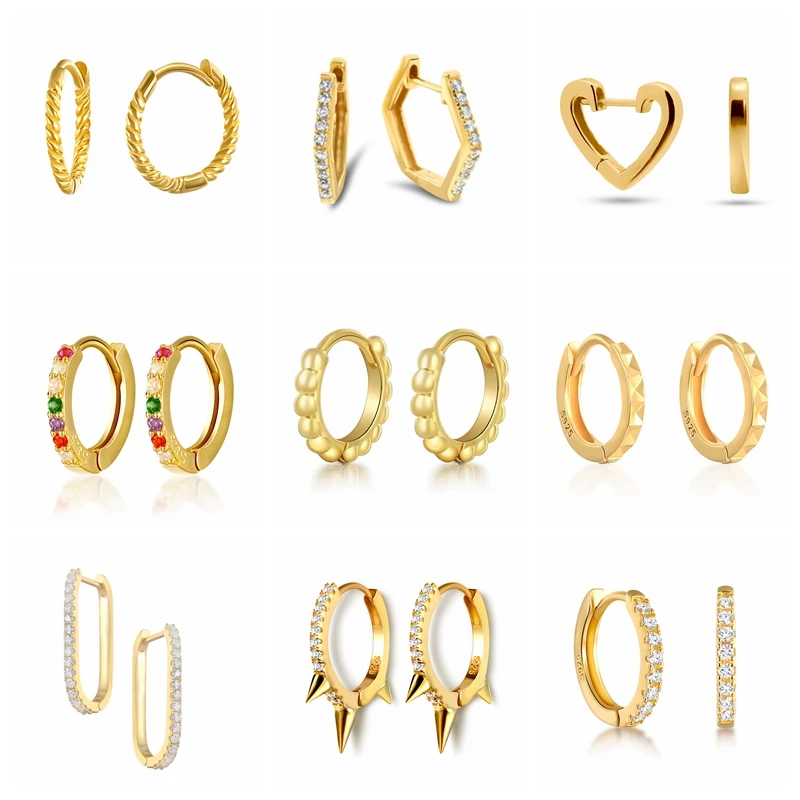 CANNER 925 Sterling Silver Hoop Earrings Vintage Irregular Colorful Zircon Circle Earring For Women Pendientes plata 925 Jewerly
CANNER 925 Sterling Silver Hoop Earrings Vintage Irregular Colorful Zircon Circle Earring For Women Pendientes plata 925 Jewerly