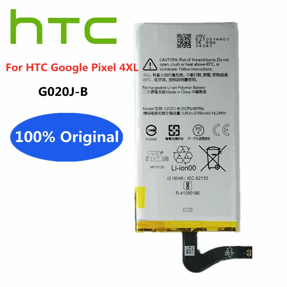 Новинка, оригинальная запасная батарея G020J B для HTC Google Pixel 4 XL Pixel4 XL 4XL, 3700 мАч, аккумуляторы для телефонов + Инструменты
Новинка, оригинальная запасная батарея G020J B для HTC Google Pixel 4 XL Pixel4 XL 4XL, 3700 мАч, аккумуляторы для телефонов + Инструменты