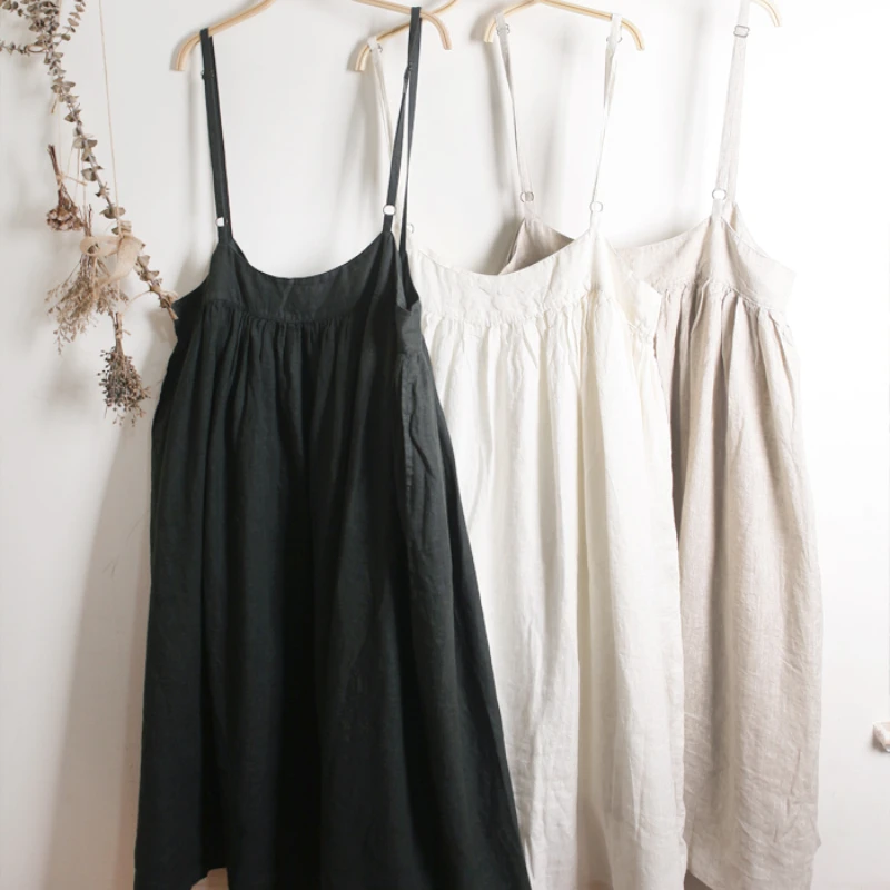 Льняное женское эксклюзивное осеннее платье с изысканной вышивкой однотонное Свободное длинное платье на бретелях с высокой талией в стиле ретро
Льняное женское эксклюзивное осеннее платье с изысканной вышивкой однотонное Свободное длинное платье на бретелях с высокой талией в стиле ретро