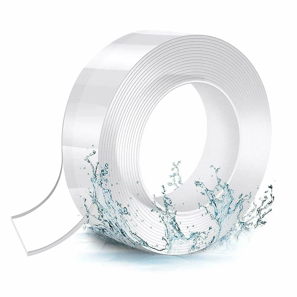 1/2/3meter Nano Double Side Adhesive Transparent Tape Traceless Sticking Black Technology Nano PU Gel Tape Reusable Washable
1/2/3meter Nano Double Side Adhesive Transparent Tape Traceless Sticking Black Technology Nano PU Gel Tape Reusable Washable