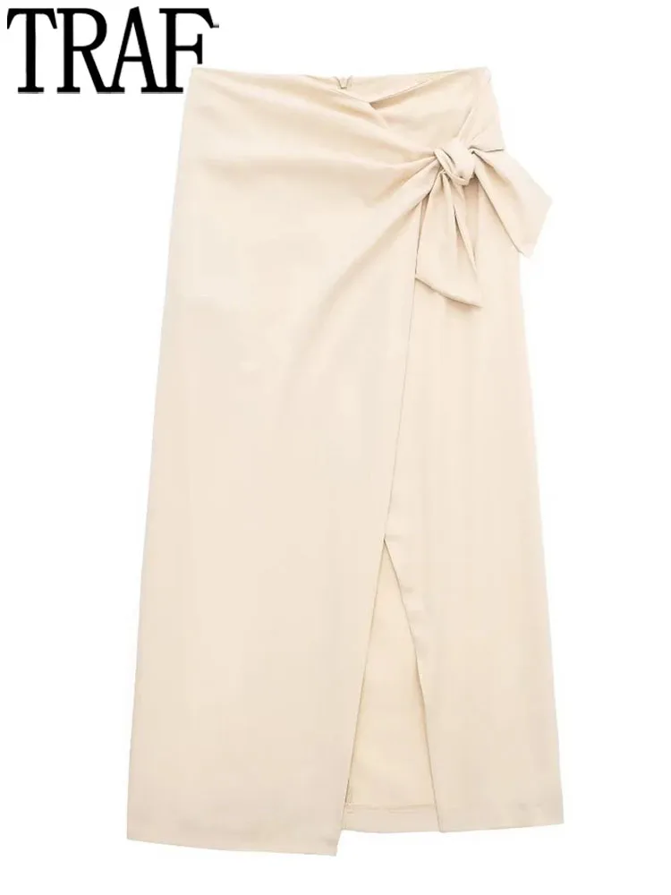TRAF Knot Long Skirts For Women Fashion 2023 Slit High Waist Skirt Woman Beige Midi Skirt Y2k Streetwear Elegant Women's Skirts
TRAF Knot Long Skirts For Women Fashion 2023 Slit High Waist Skirt Woman Beige Midi Skirt Y2k Streetwear Elegant Women's Skirts